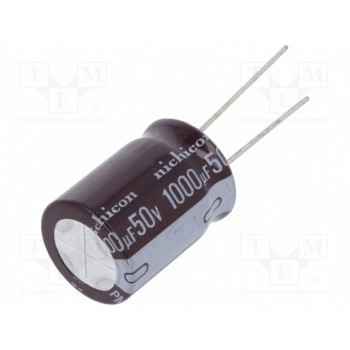 Конденсатор электролитический NICHICON UPM1H102MHD6