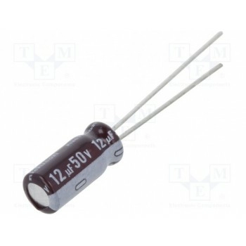 Конденсатор электролитический NICHICON UPM1H120MDD