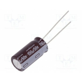 Конденсатор электролитический NICHICON UPM1H151MPD