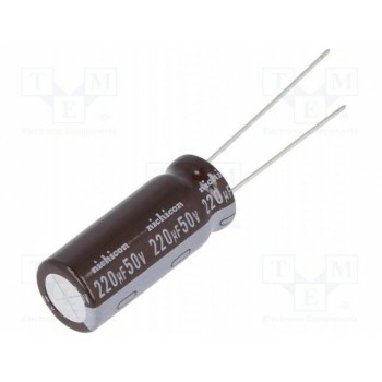 Конденсатор электролитический NICHICON UPM1H221MPD