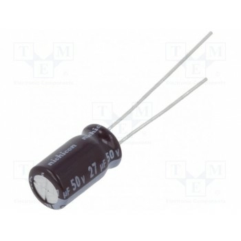 Конденсатор электролитический NICHICON UPM1H270MED