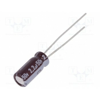 Конденсатор электролитический NICHICON UPM1H2R2MDD