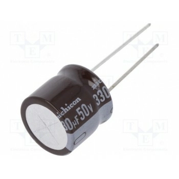 Конденсатор электролитический NICHICON UPM1H331MHD6