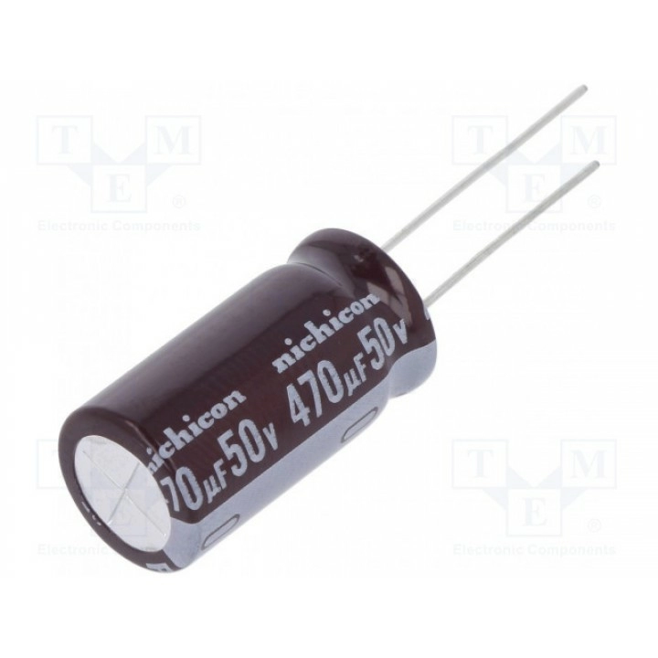 Конденсатор электролитический NICHICON UPM1H471MHD (UPM1H471MHD)