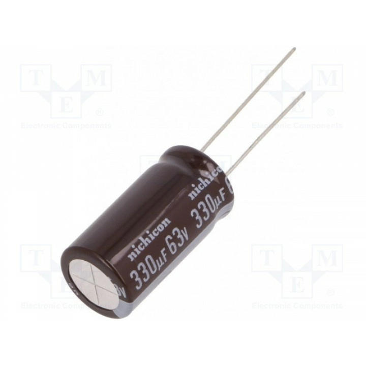 Конденсатор электролитический NICHICON UPM1J331MHD (UPM1J331MHD)