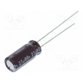 Конденсатор электролитический NICHICON UPM1K270MED