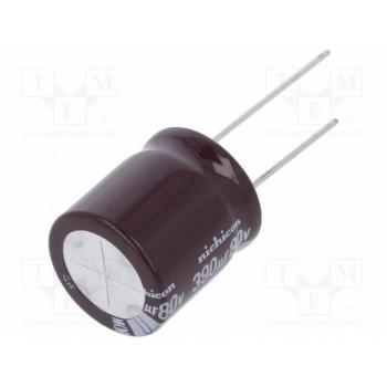 Конденсатор электролитический NICHICON UPM1K391MHD6