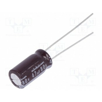 Конденсатор электролитический NICHICON UPM1K470MPD