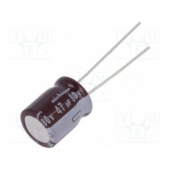 Конденсатор электролитический NICHICON UPM1K470MPD6
