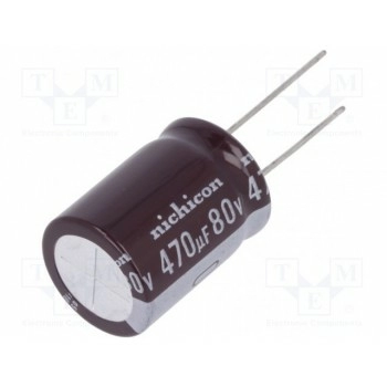 Конденсатор электролитический NICHICON UPM1K471MHD6