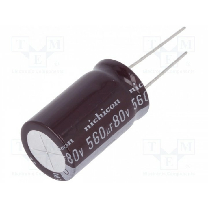 Конденсатор электролитический NICHICON UPM1K561MHD6 (UPM1K561MHD6)