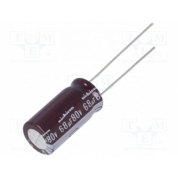 Конденсатор электролитический NICHICON UPM1K680MPD