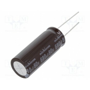 Конденсатор электролитический NICHICON UPM1K681MHD