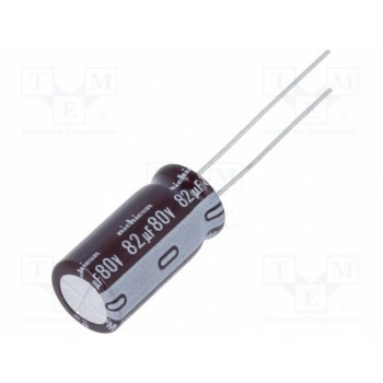 Конденсатор электролитический NICHICON UPM1K820MPD