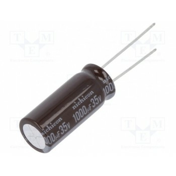 Конденсатор электролитический NICHICON UPM1V102MHD