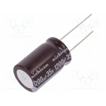 Конденсатор электролитический NICHICON UPM1V122MHD6
