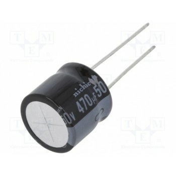 Конденсатор электролитический THT NICHICON URZ1H471MHD