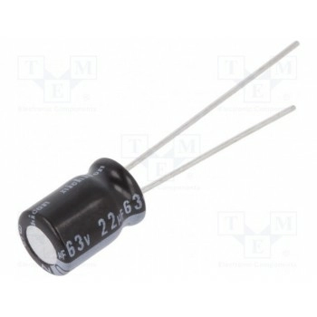 Конденсатор электролитический THT NICHICON URZ1J220MDD