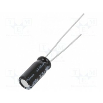 Конденсатор электролитический THT NICHICON UVY2A3R3MDD