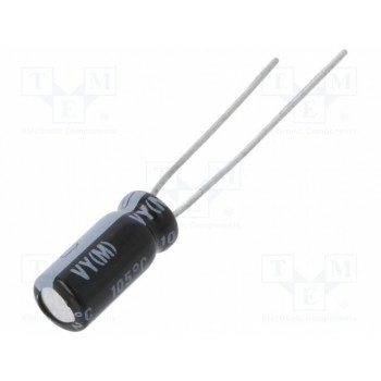 Конденсатор электролитический THT NICHICON UVY2A4R7MDD1TD