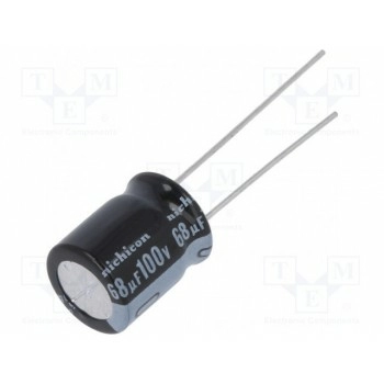 Конденсатор электролитический NICHICON UVY2A680MPD