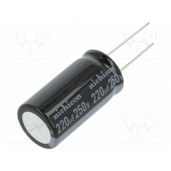 Конденсатор электролитический NICHICON UVY2E221MHD