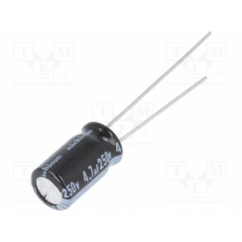 Конденсатор электролитический NICHICON UVY2E4R7MED