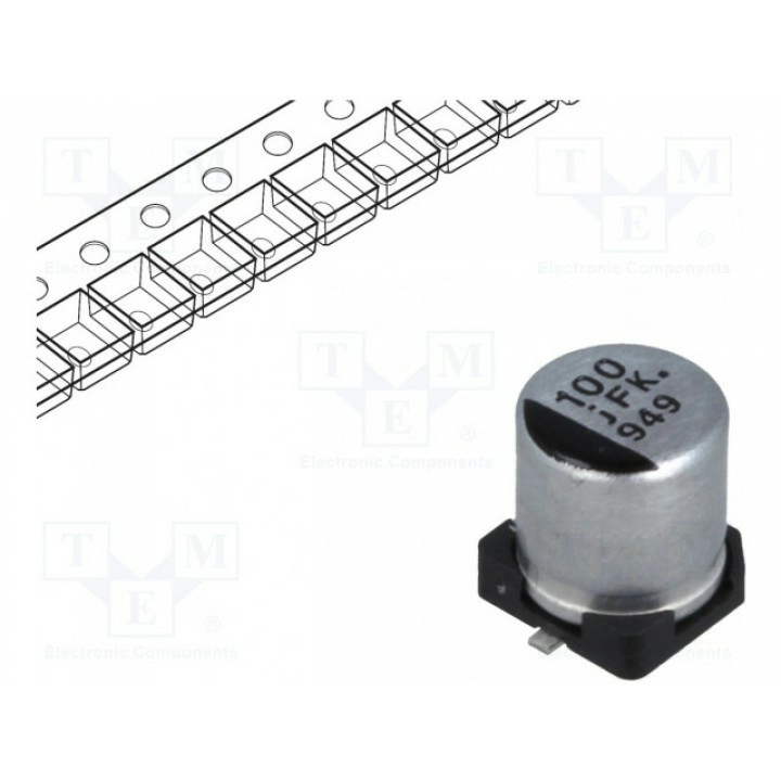 Конденсатор электролитический PANASONIC EEEFKJ101UAR (EEEFKJ101UAR)