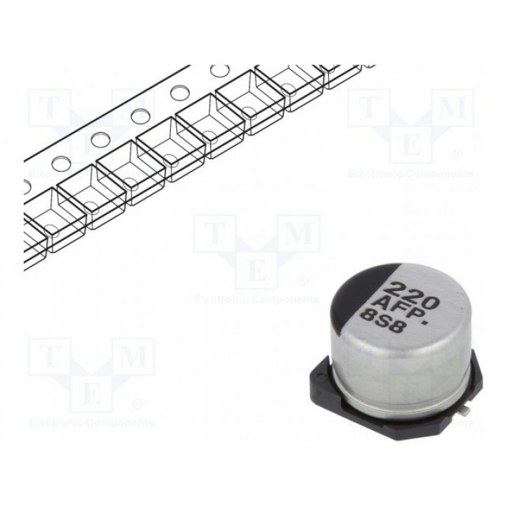 Конденсатор электролитический PANASONIC EEEFP1A221AP (EEEFP1A221AP)
