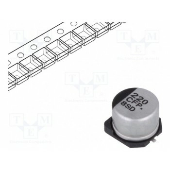 Конденсатор электролитический PANASONIC EEEFP1C221AP