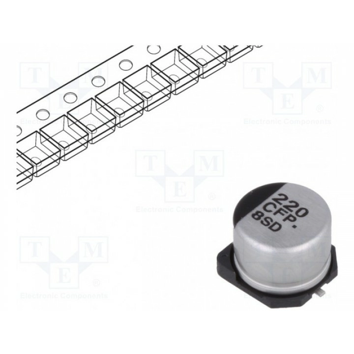 Конденсатор электролитический PANASONIC EEEFP1C221AP (EEEFP1C221AP)