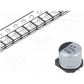 Конденсатор электролитический PANASONIC EEEFP1C470AP