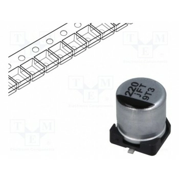 Конденсатор электролитический PANASONIC EEEFT0J221AR