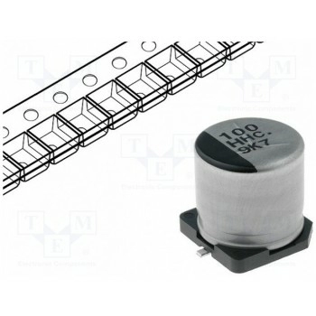 Конденсатор электролитический PANASONIC EEEHC1H101P