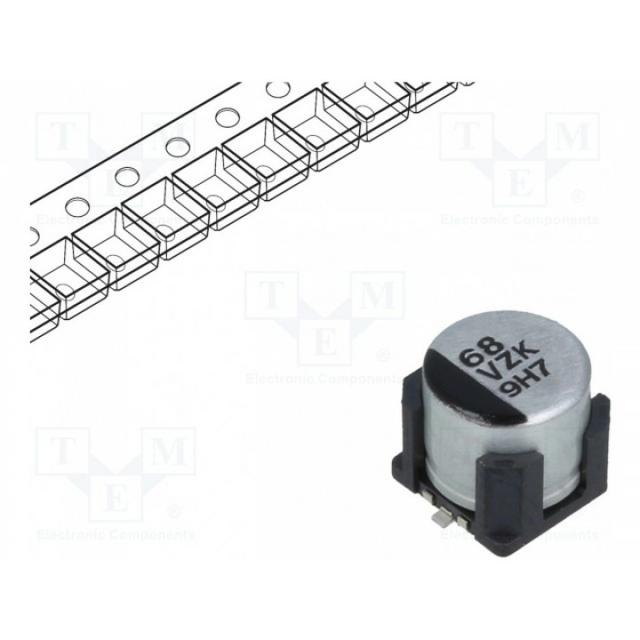 Конденсатор гибридный 68мкФ 35ВDC PANASONIC EEHZK1V680UV (EEHZK1V680UV)