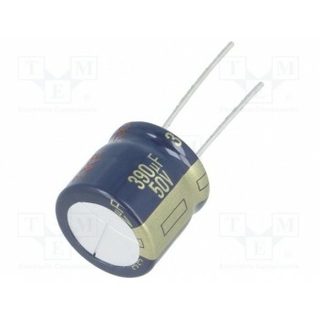 Конденсатор электролитический PANASONIC EEUFC1H391SB