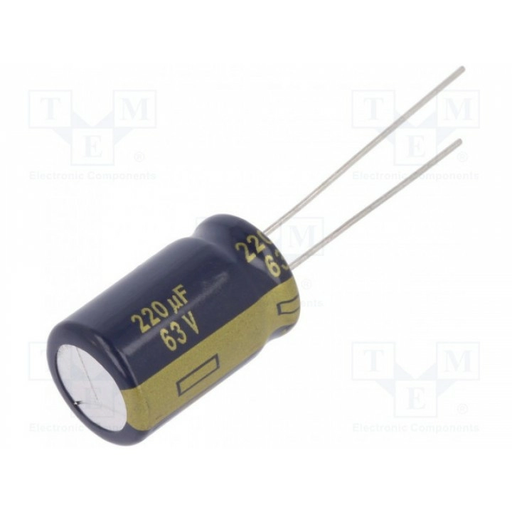 Конденсатор электролитический PANASONIC EEUFC1J221S (EEUFC1J221S)