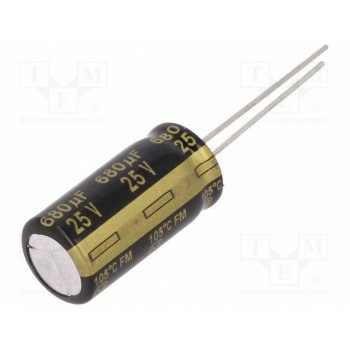 Конденсатор электролитический PANASONIC EEUFM1E681