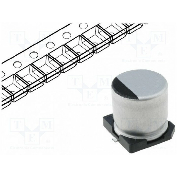 Конденсатор электролитический SMD SAMWHA CA1V227M10010VR (CA1V227M10010VR)