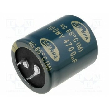 Конденсатор электролитический SAMWHA CE-4700-100SNP