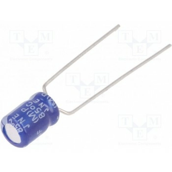 Конденсатор электролитический THT SAMWHA SS1J106M05007PA18P