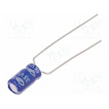 Конденсатор электролитический THT SAMWHA SS1V106M04007PA18P