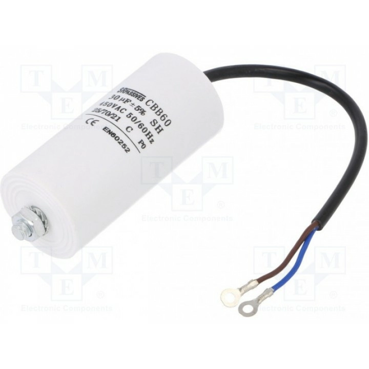Конденсатор для двигателей фазосдвигающий SR PASSIVES CBB60G-30450 (CBB60G-30-450)