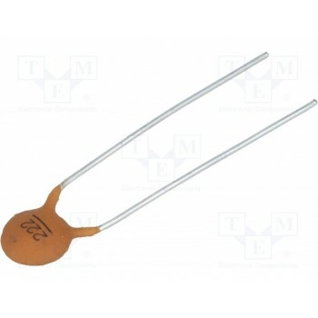 Конденсатор керамический 22нФ 100В SR PASSIVES CC-222-100