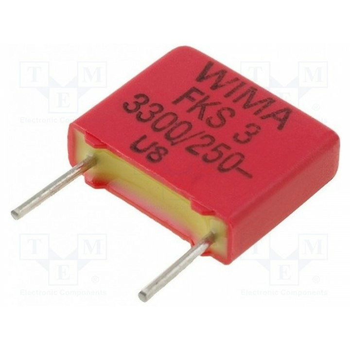 Конденсатор полиэфирный 33нФ WIMA FKS3F013302B00KSSD (FKS3-3.3N-250)
