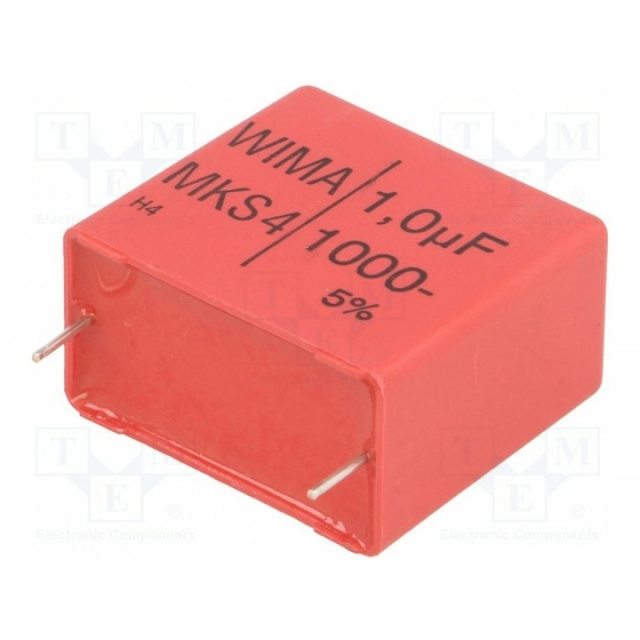 Конденсатор полиэфирный 1мкФ WIMA MKS4O141006G00JSSD (MKS4-1U-1000-5%)