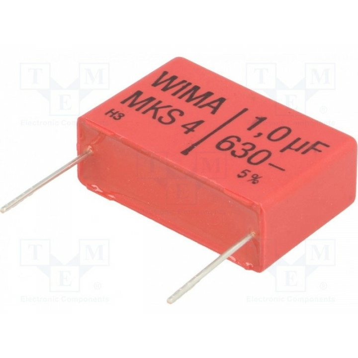 Конденсатор полиэфирный 1мкФ WIMA MKS4J041006B00JJ00 (MKS4-1U-630-5%)