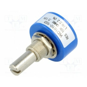 Потенциометр осевой однооборотный SR PASSIVES 1610-10K-STOP