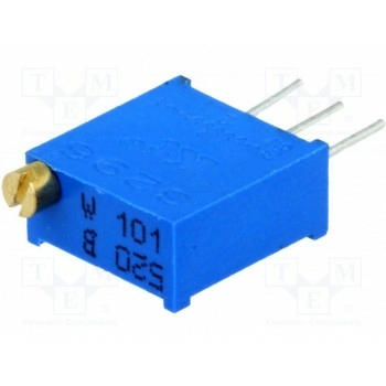 Потенциометр монтажный многооборотный SR PASSIVES T910W-100R