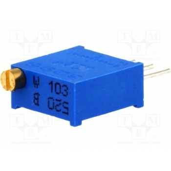 Потенциометр монтажный многооборотный SR PASSIVES T910W-10K
